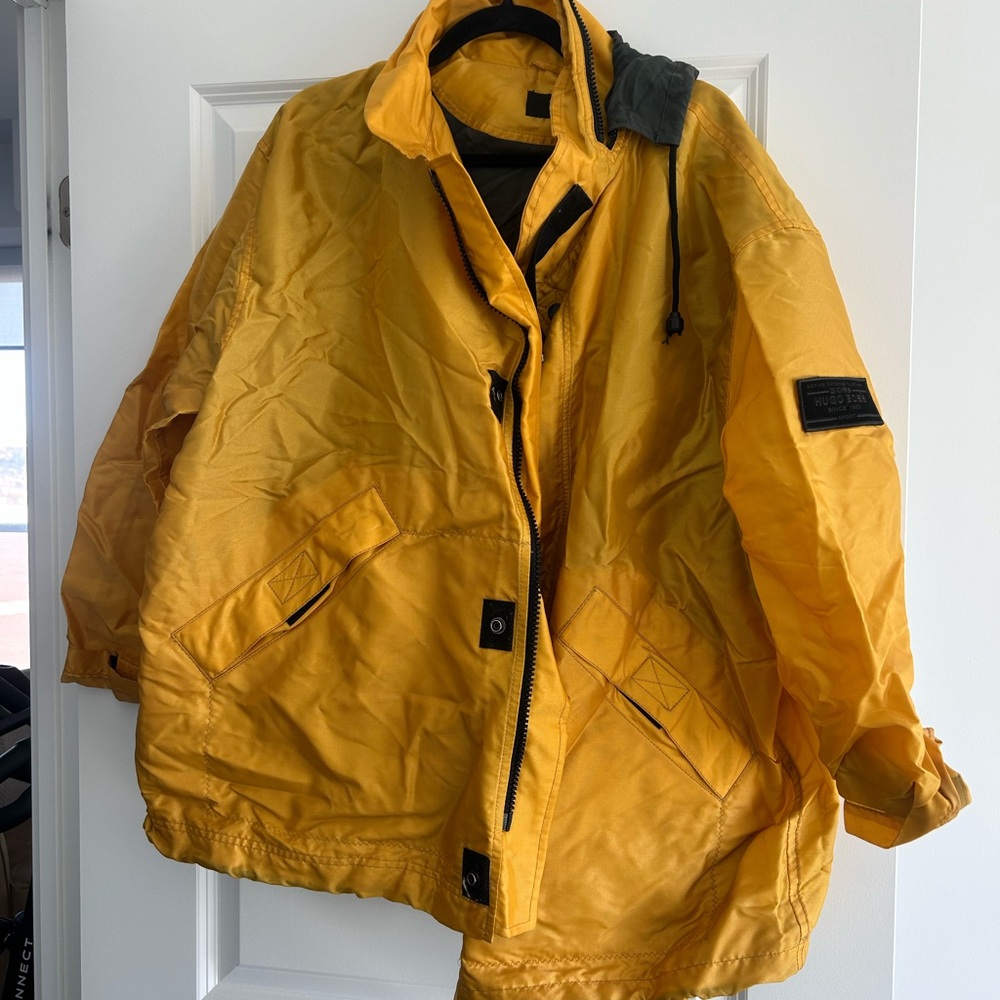 Hugo Boss Vintage Yellow Oversized Jacket